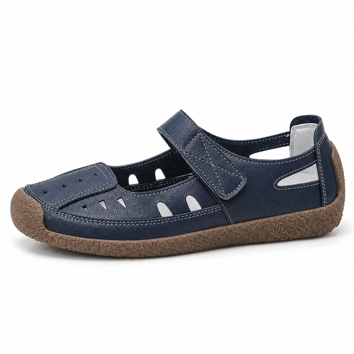 Gwen – Women's Wide Toe Box Sandals in Navy