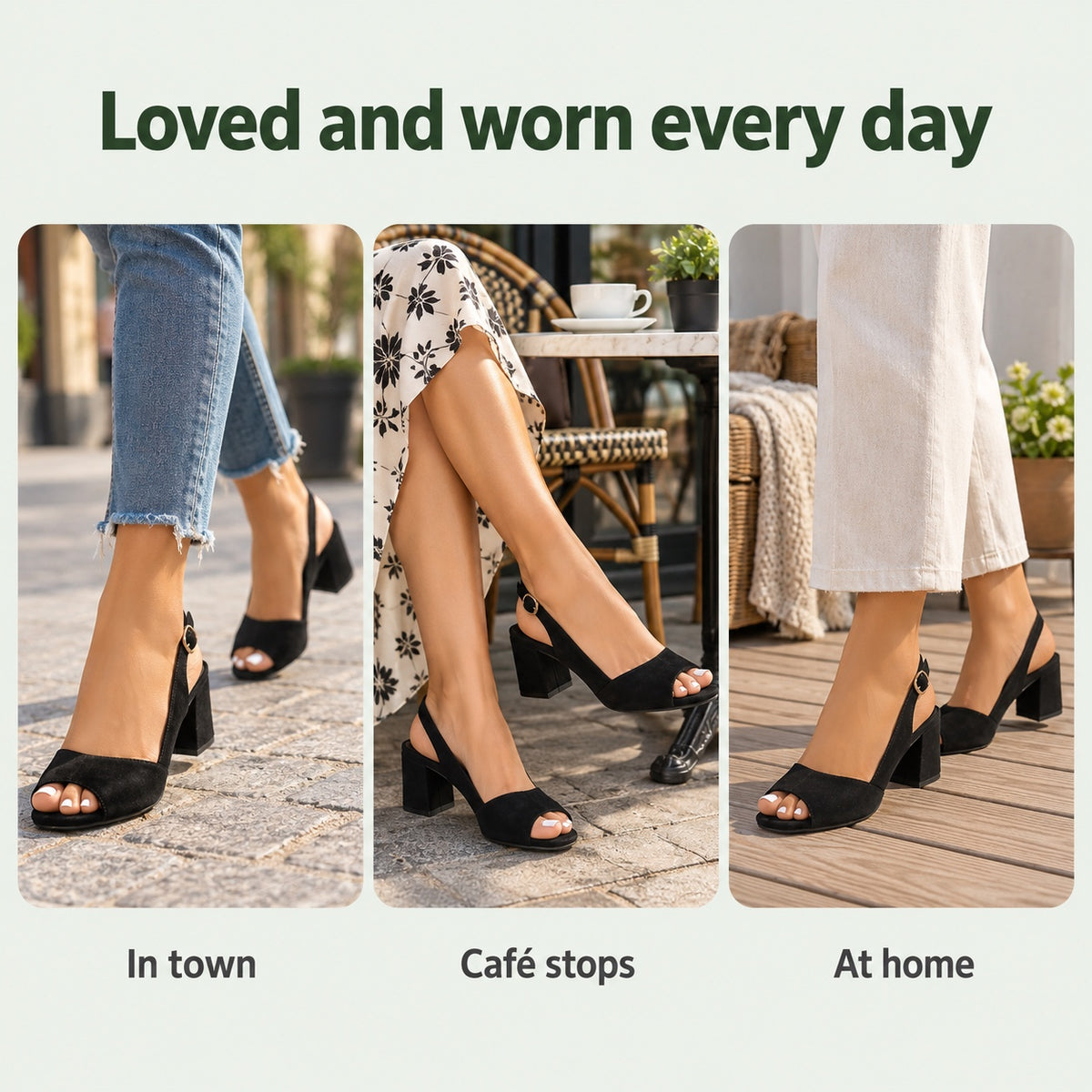 Gwendolyn – Women's Comfortable Sandals, worn every day