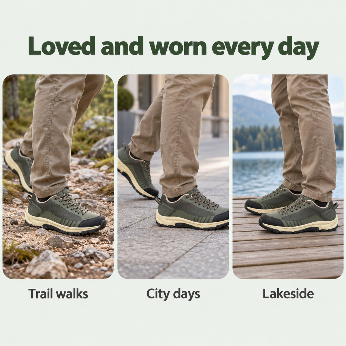 Halle – Unisex Non-Slip Shoes, worn every day