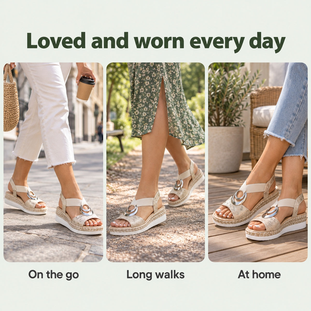 Hart – Unisex Wide Toe Box Sandals, worn every day