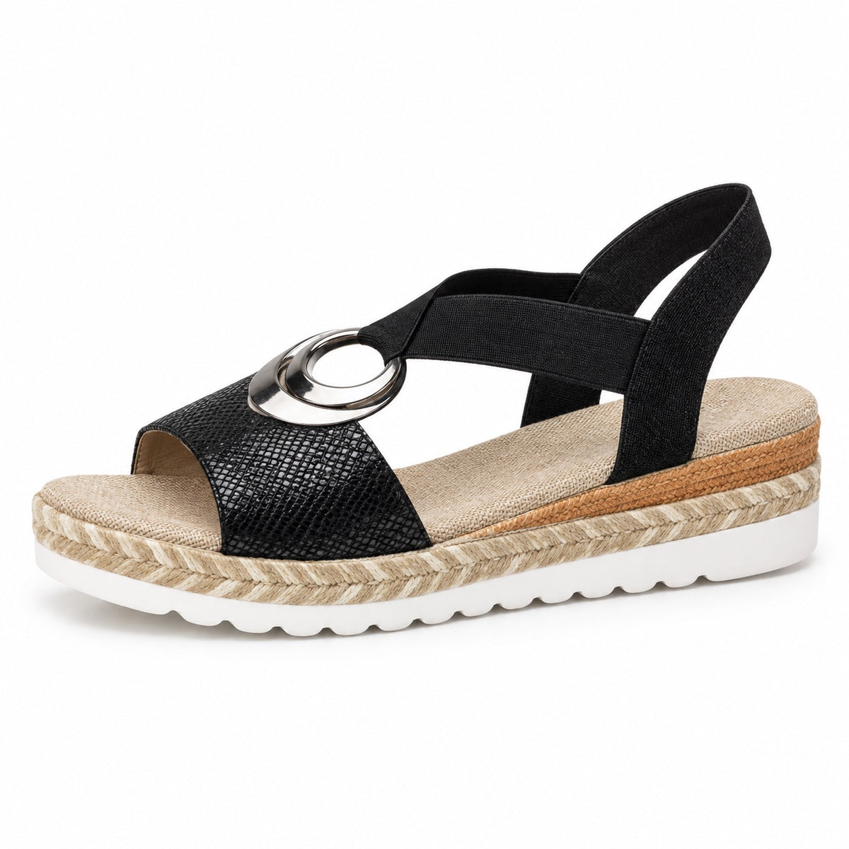 Hart – Unisex Wide Toe Box Sandals in Black