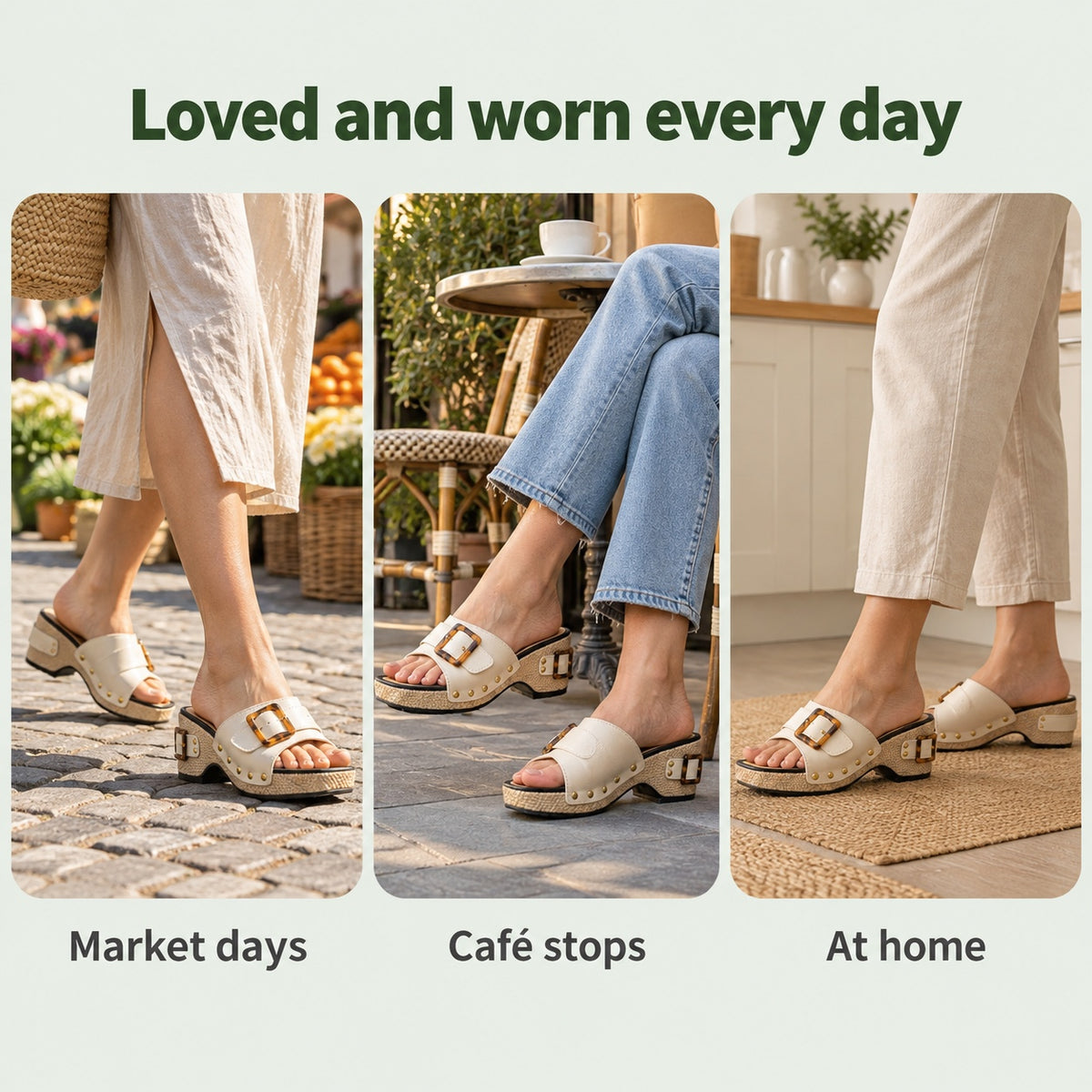 Hawkins – Unisex Comfortable Sandals, worn every day