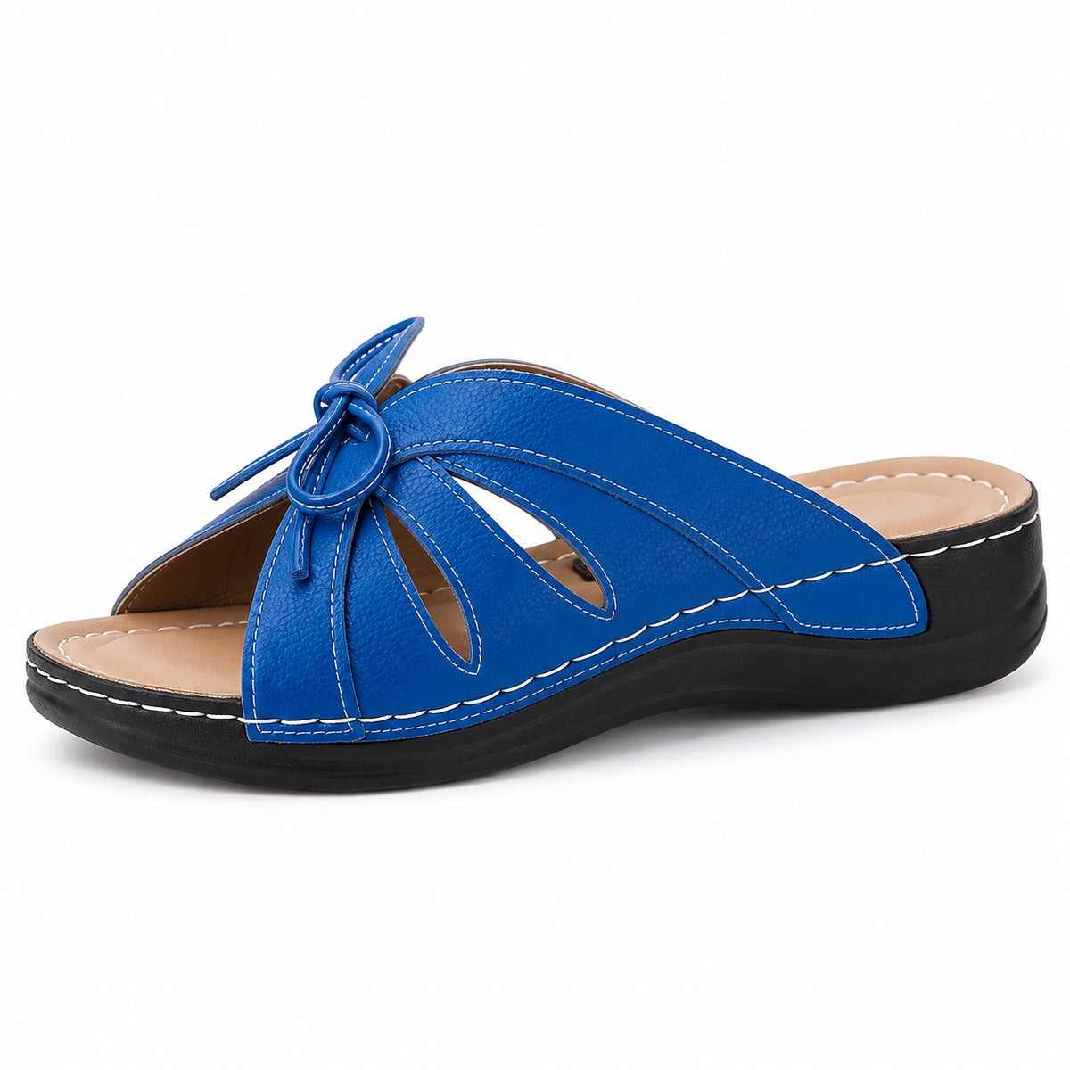 Hayes – Unisex Wide Toe Box Sandals in Blue