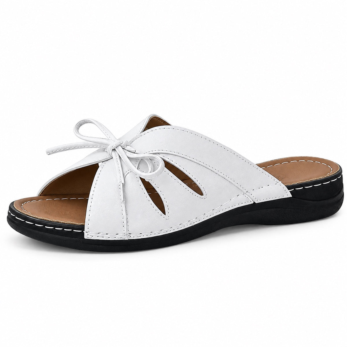 Hayes – Unisex Wide Toe Box Sandals in White
