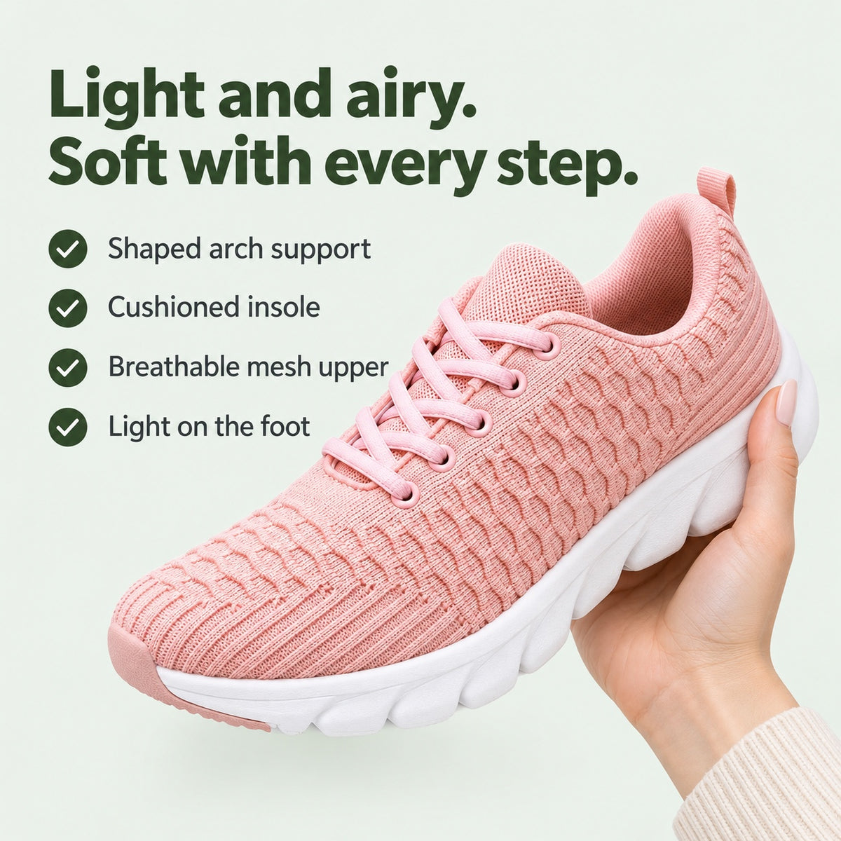 Henrietta – Women's Arch Support Sneakers, key benefits