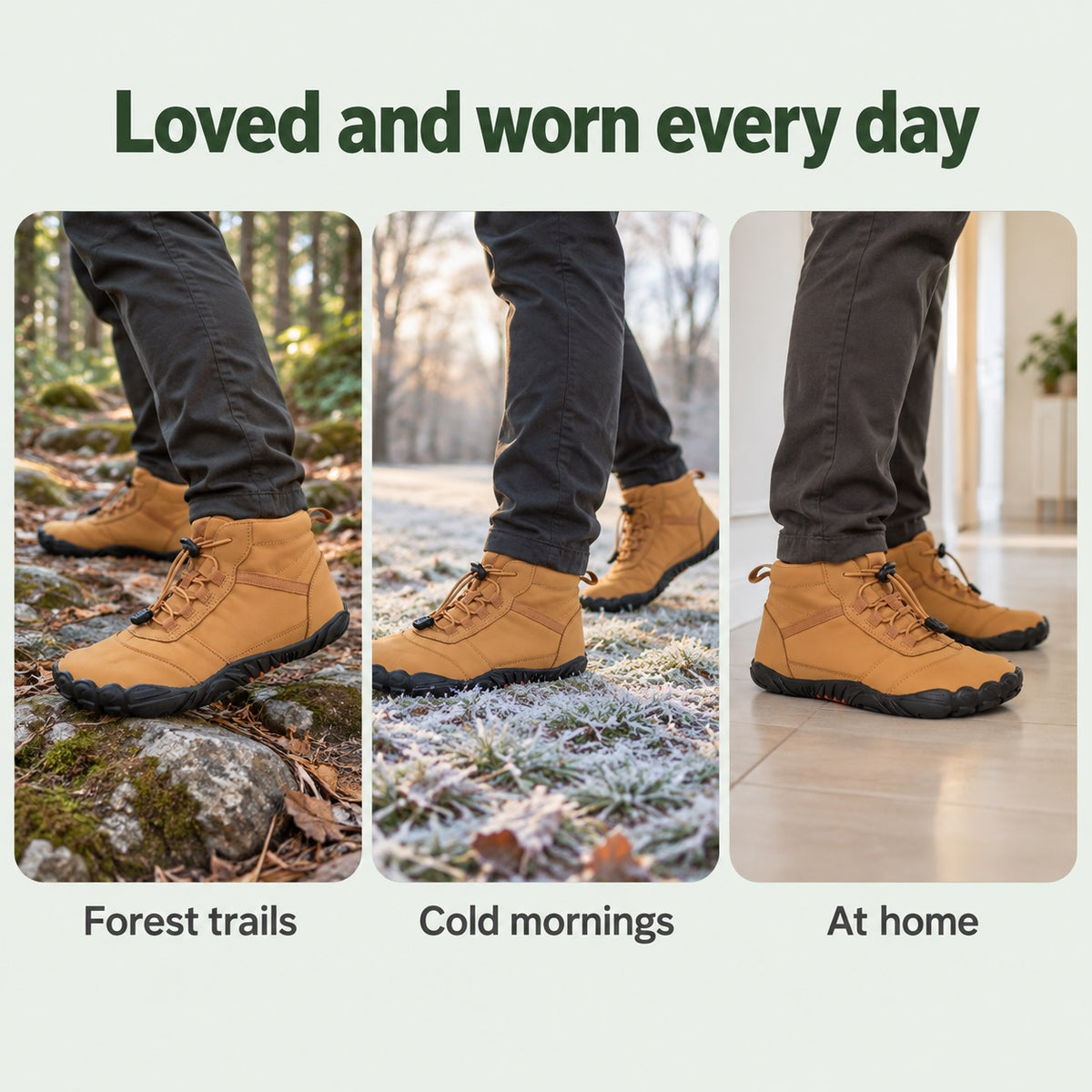 Hill – Unisex Barefoot Shoes, worn every day