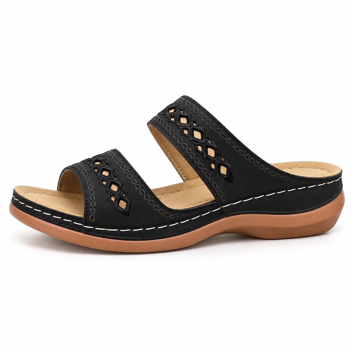 Holly – Women's Slip-On Loafers in Black
