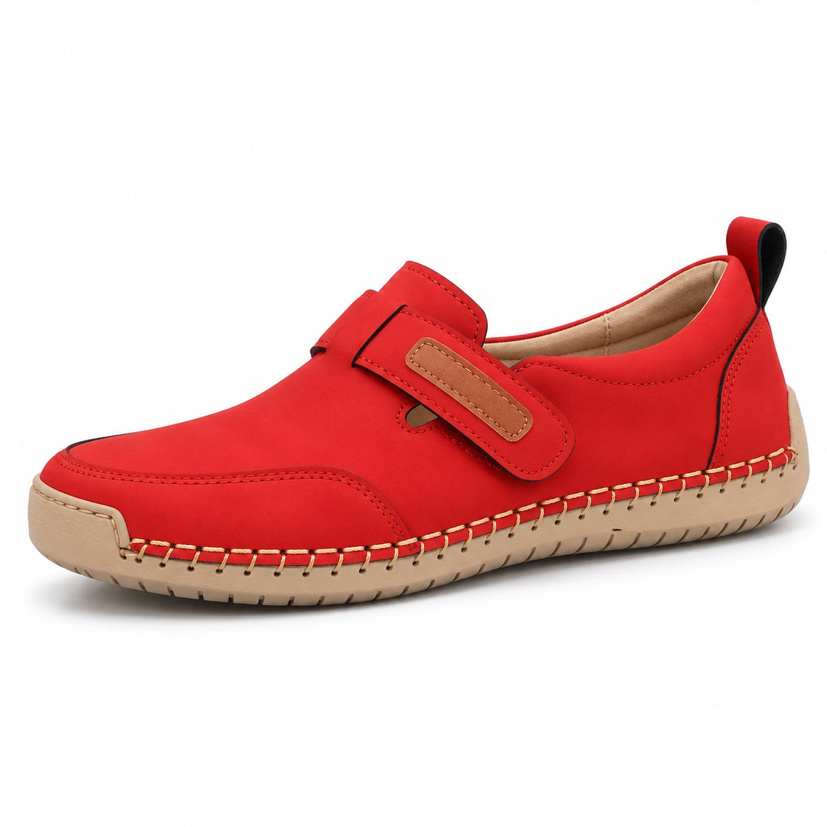 Hope – Women's Wide Toe Box Flats in Red