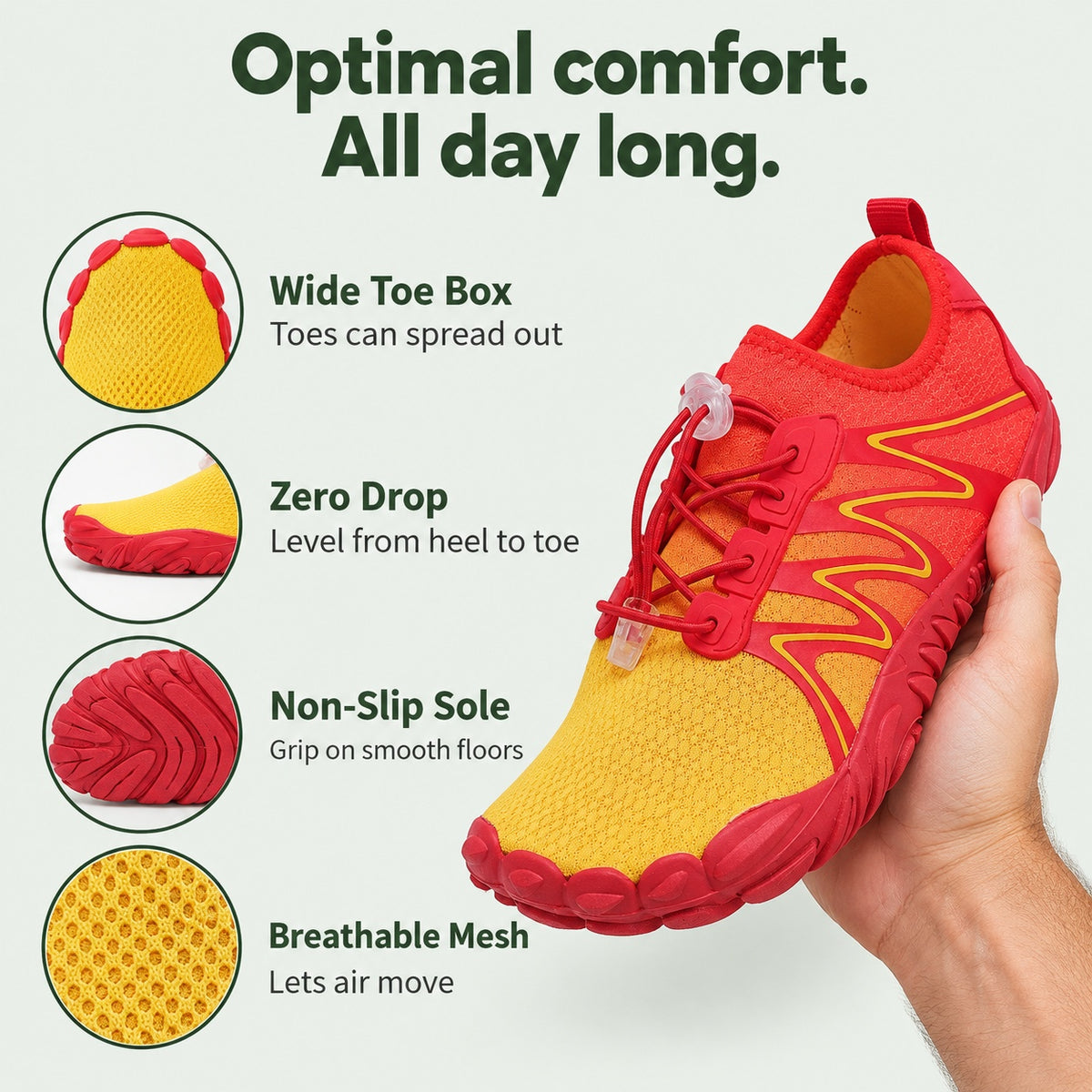 Hopkins – Unisex Barefoot Shoes, features