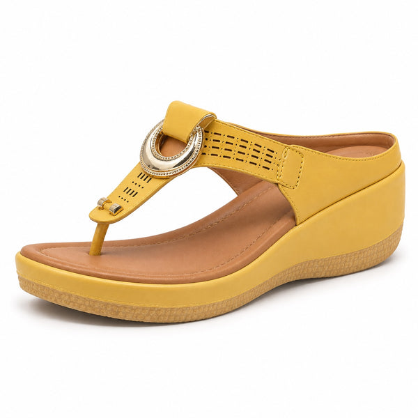 Hubbard – Unisex Wide Toe Box Sandals in Yellow