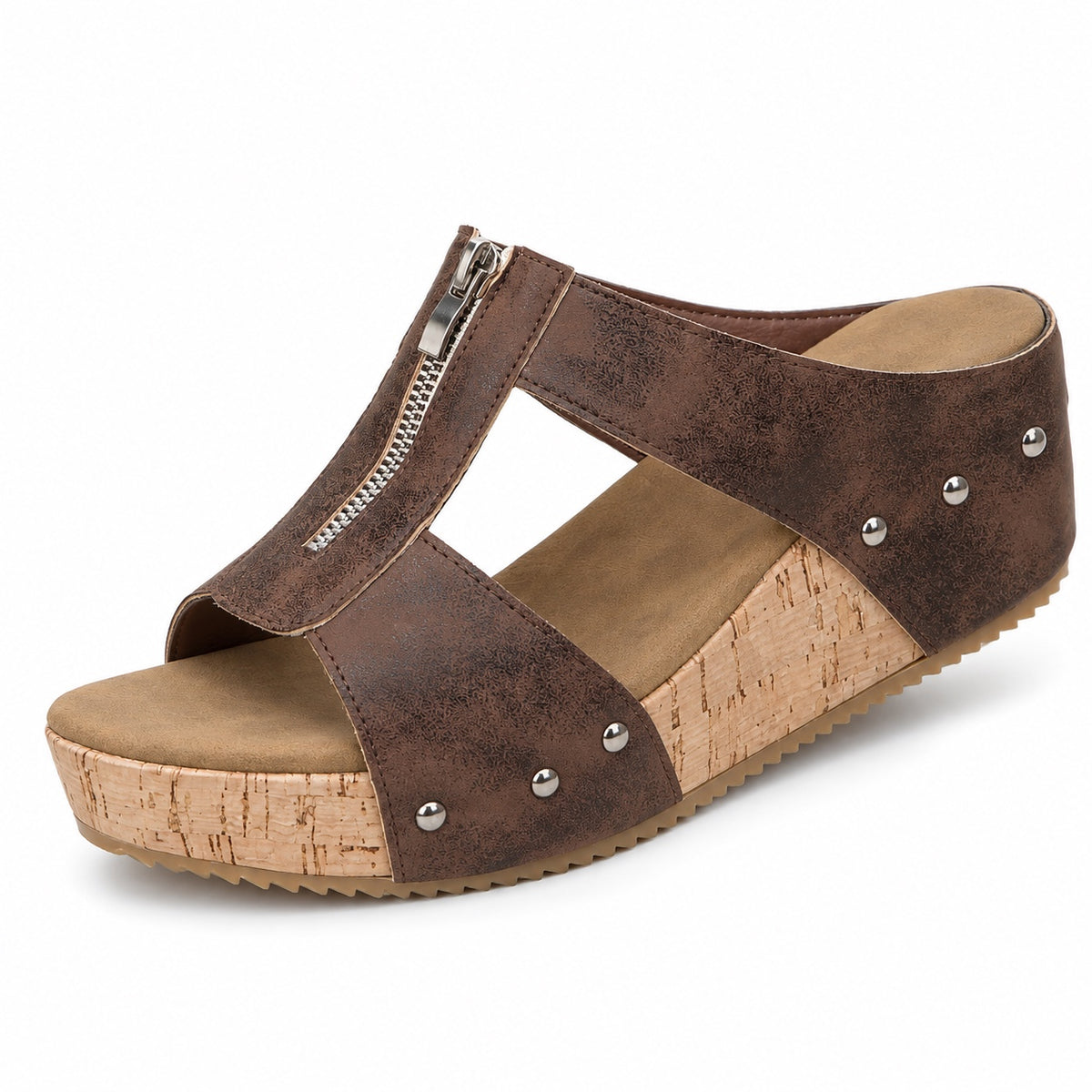 Huff – Unisex Wide Toe Box Sandals in Brown (Almost sold out)