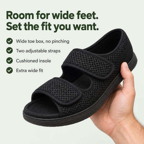 Hunt – Unisex Wide Toe Box Sandals, key benefits