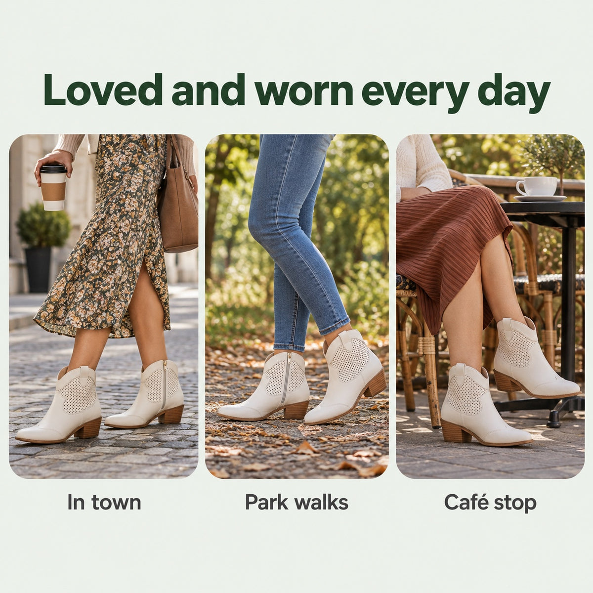 Iris – Women's Wide Calf Boots, worn every day