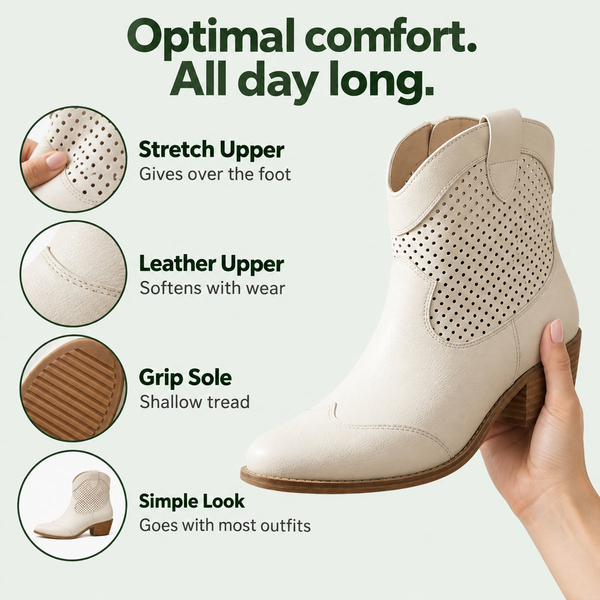 Iris – Women's Wide Calf Boots, features