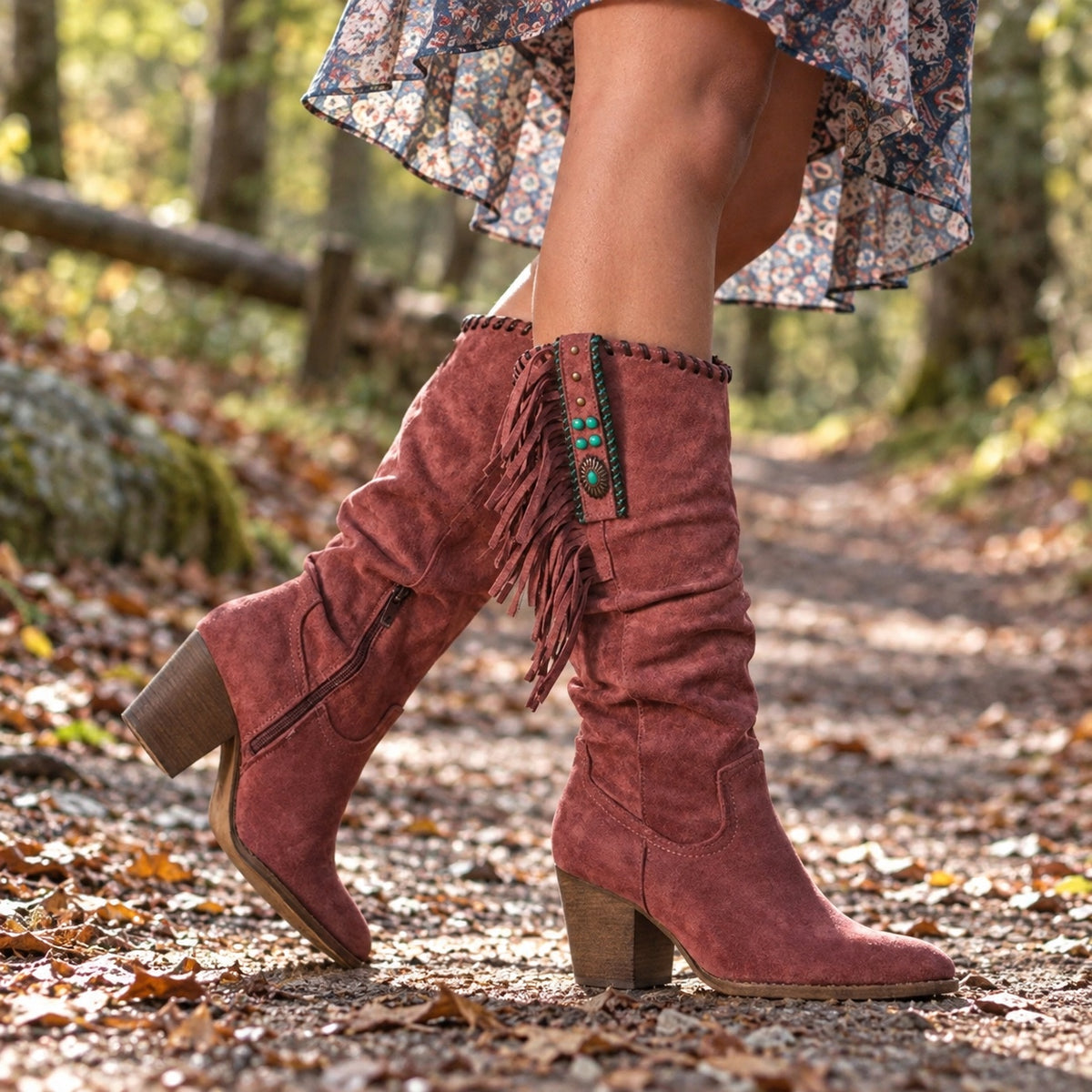 Irma – Women's Comfort Boots, worn on a walk