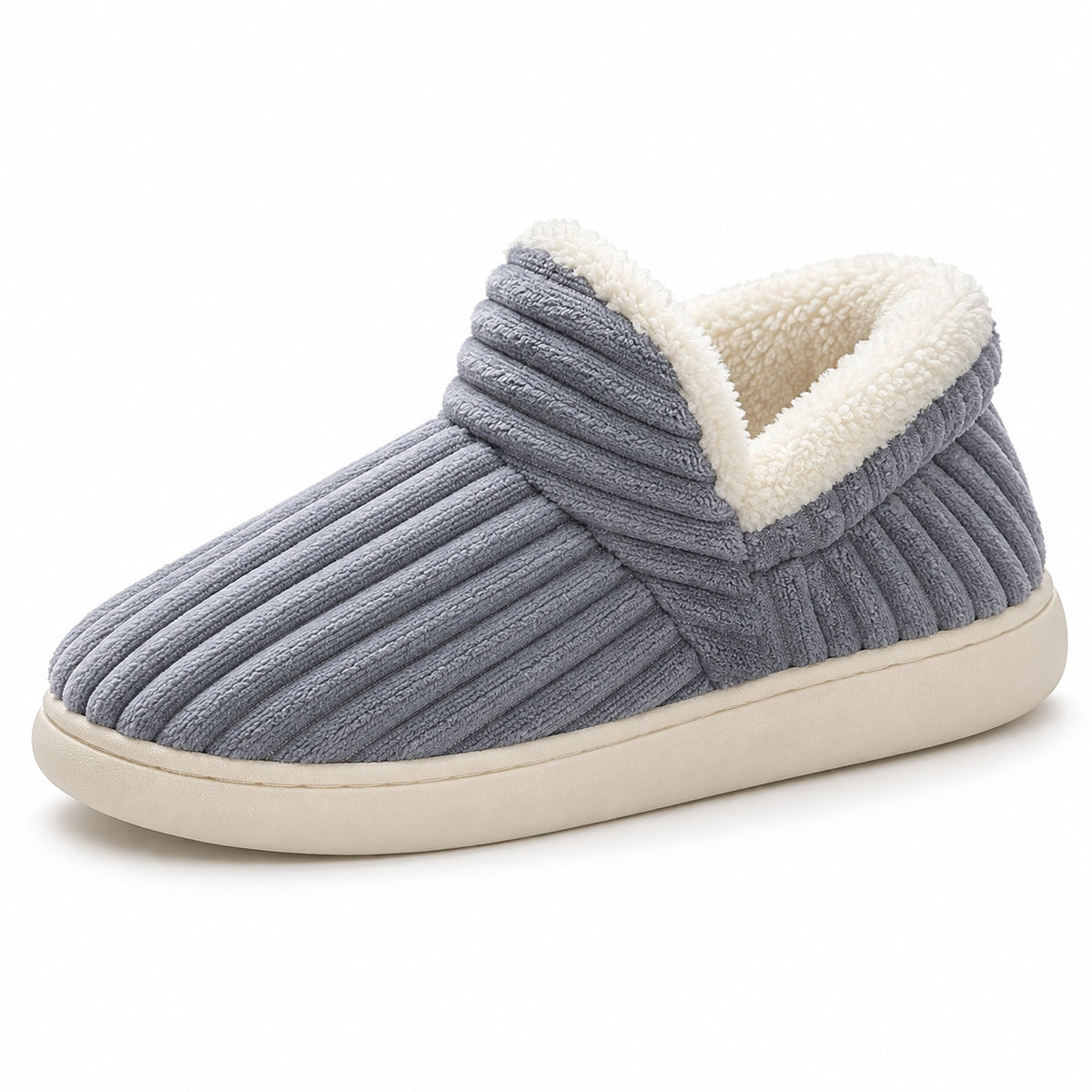 Janet – Women's Comfort Slippers in Gray
