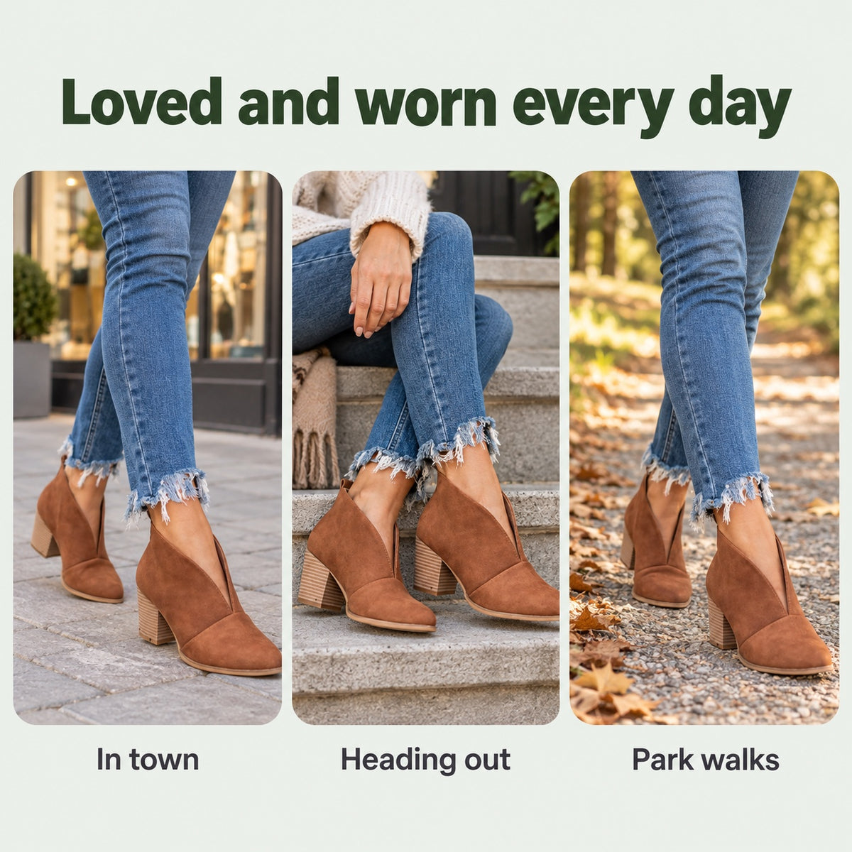 Janie – Women's Comfort Boots, worn every day