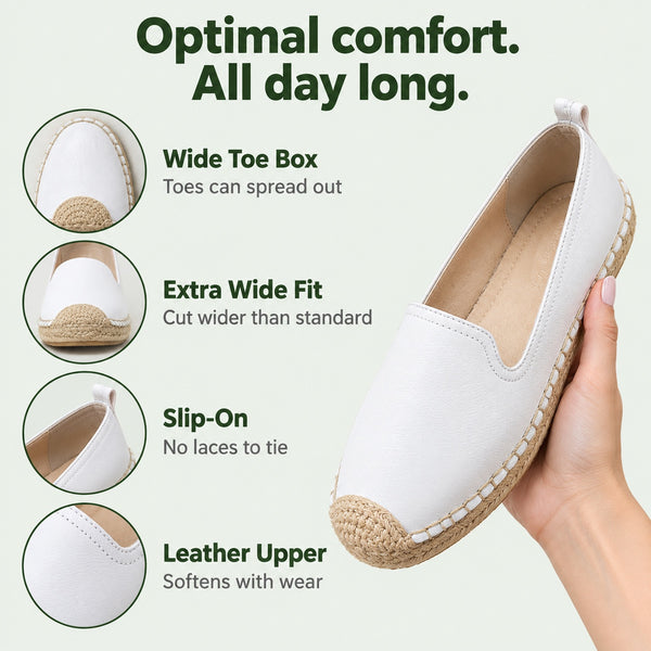 Jennie – Women's Wide Toe Box Loafers, features