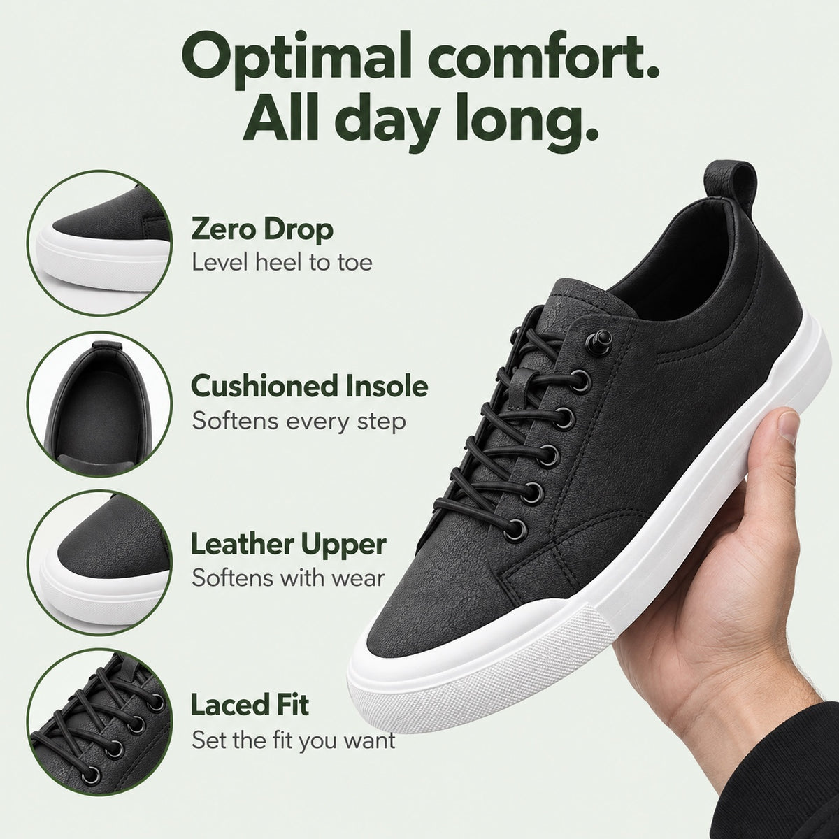 Jensen – Unisex Barefoot Sneakers, features