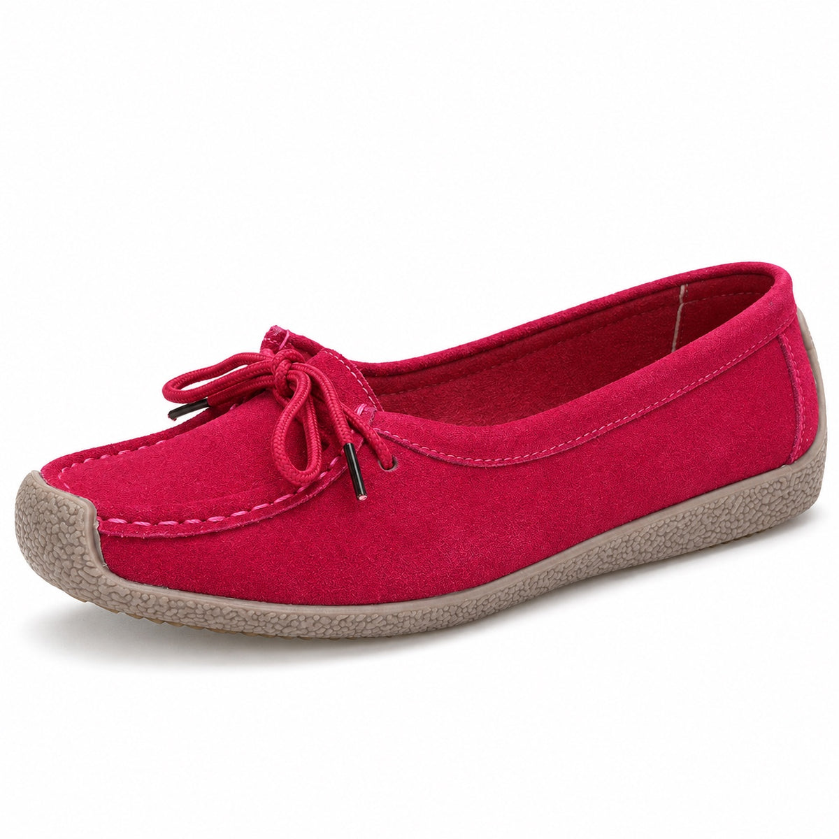 Jessica – Women's Wide Toe Box Shoes in Rose red