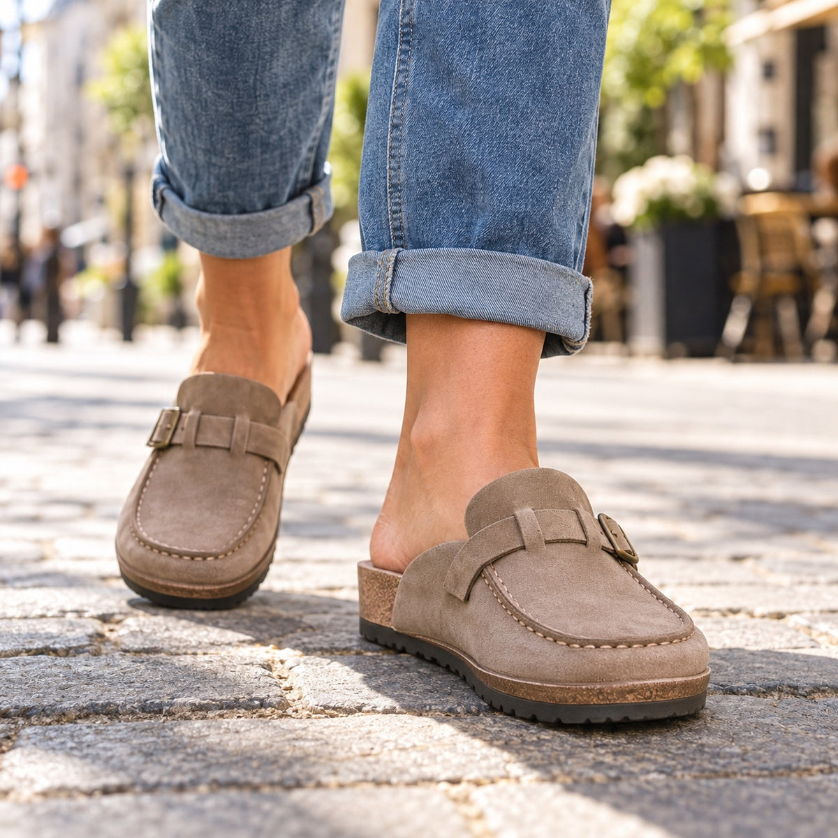 Julia – Women's Orthopedic Shoes, worn on a walk