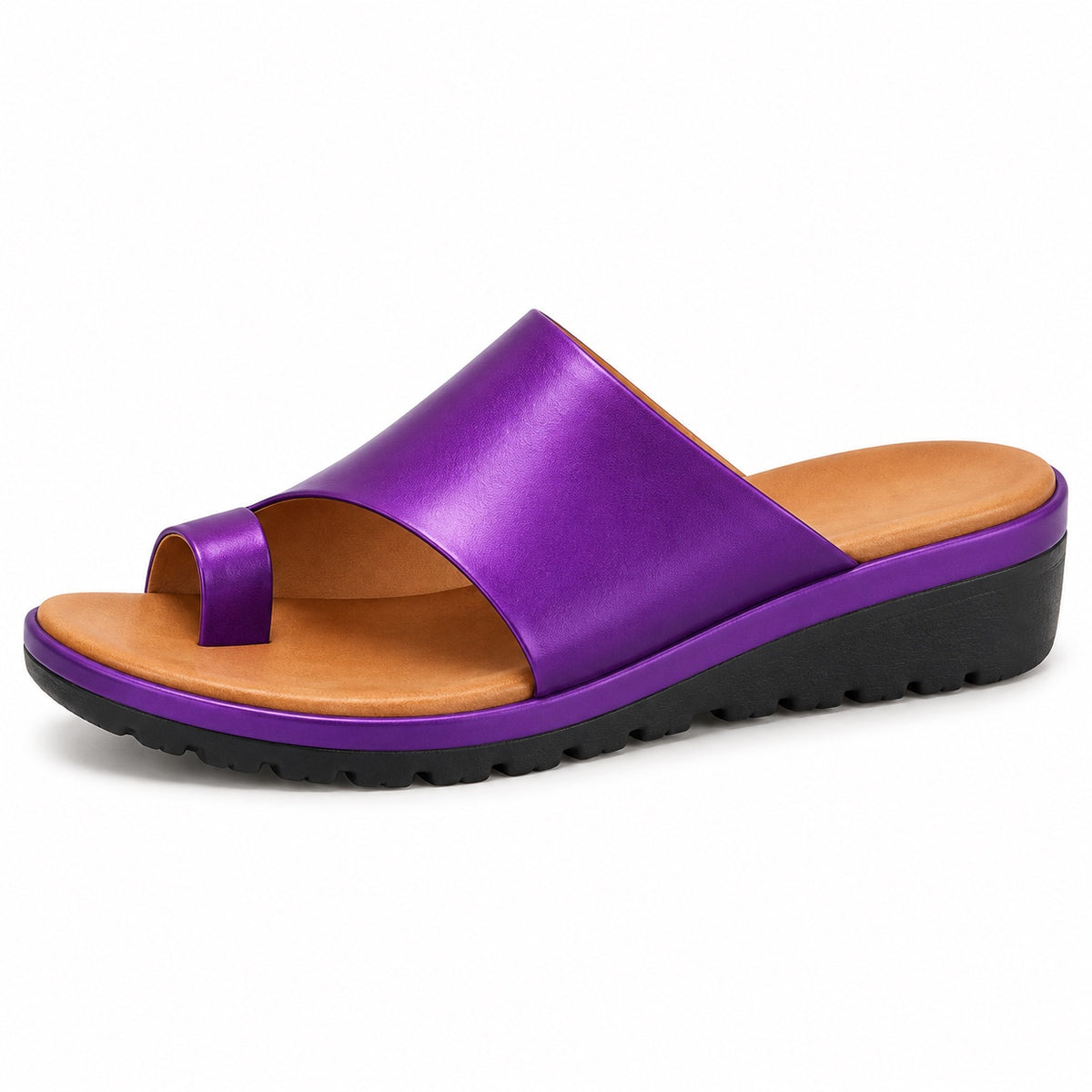 Kari – Women's Wide Toe Box Sandals in Purple