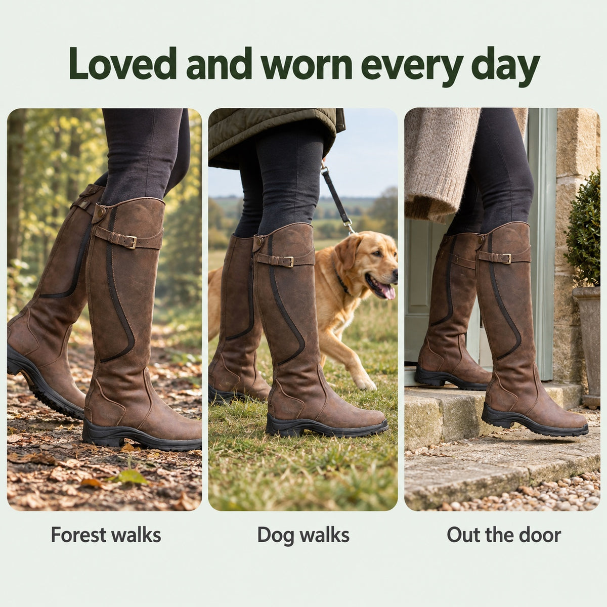 Karla – Women's Wide Calf Boots, worn every day
