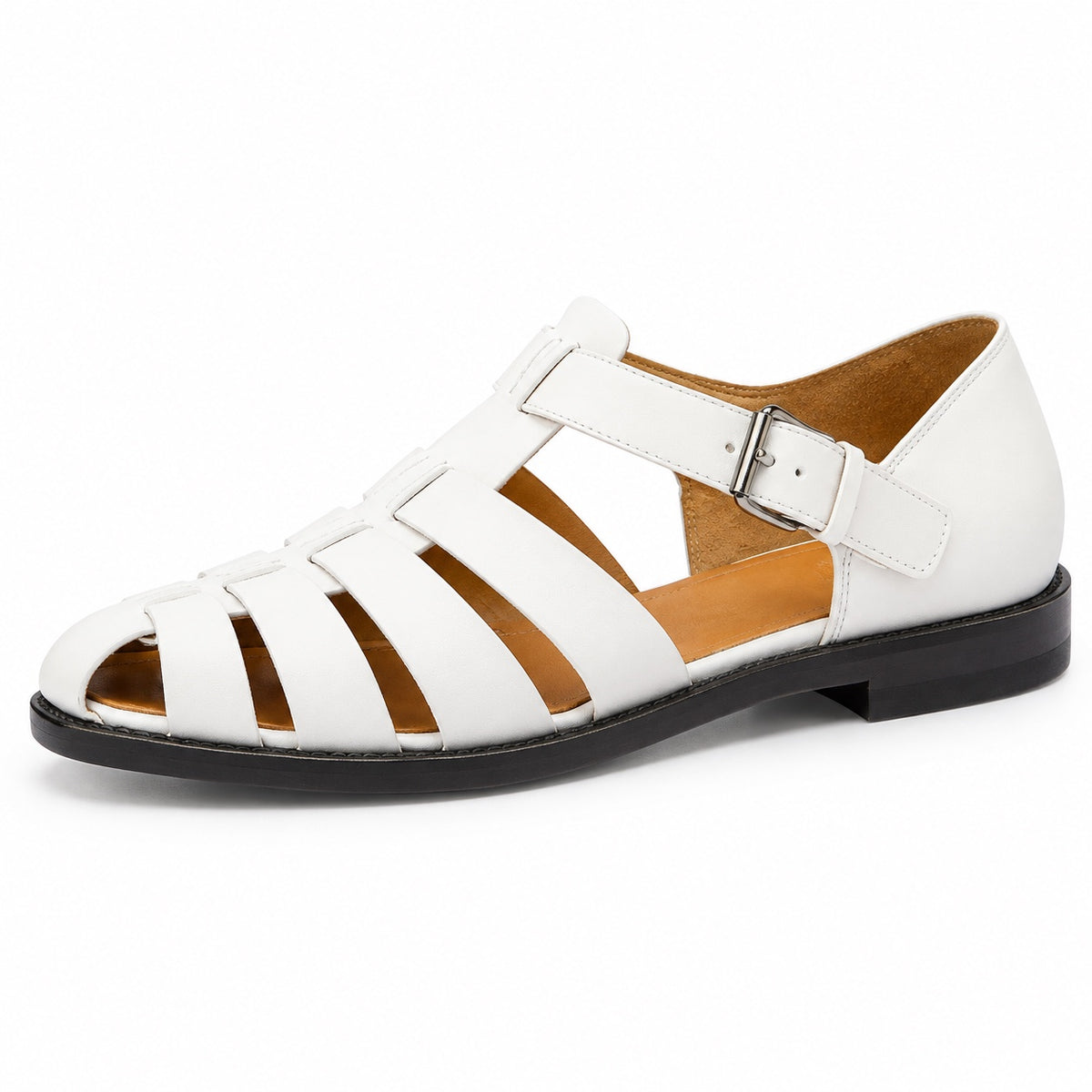 Kelvin – Men's Comfortable Sandals in White
