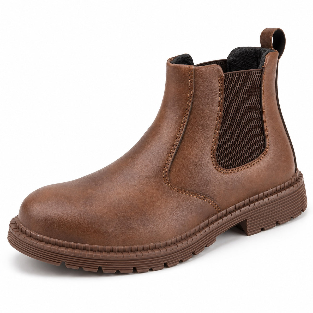 Kent – Men's Wide Calf Boots in Brown