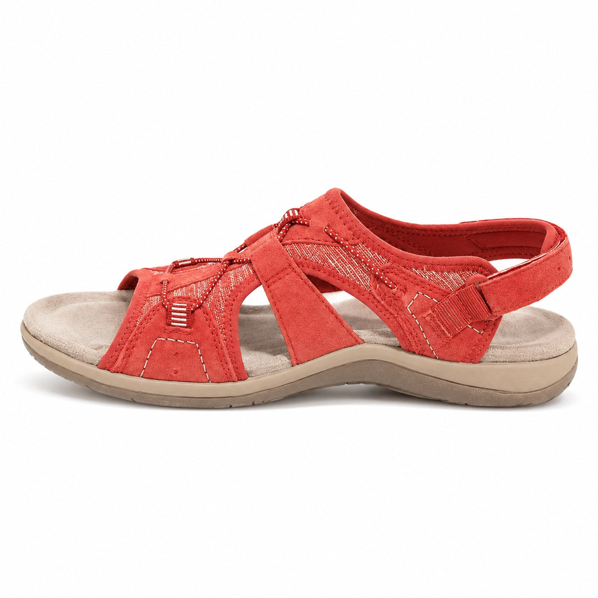 Kerry – Unisex Wide Toe Box Sandals in Red