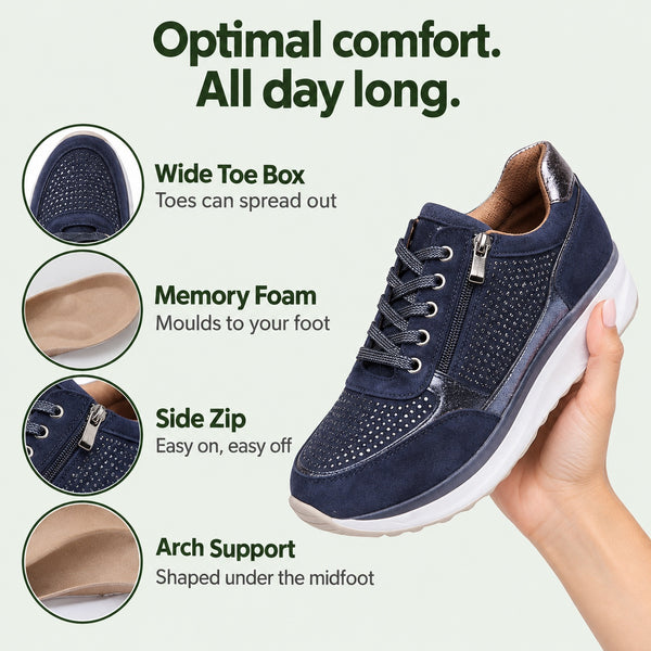 Kimberly – Women's Plantar Fasciitis Sneakers, features