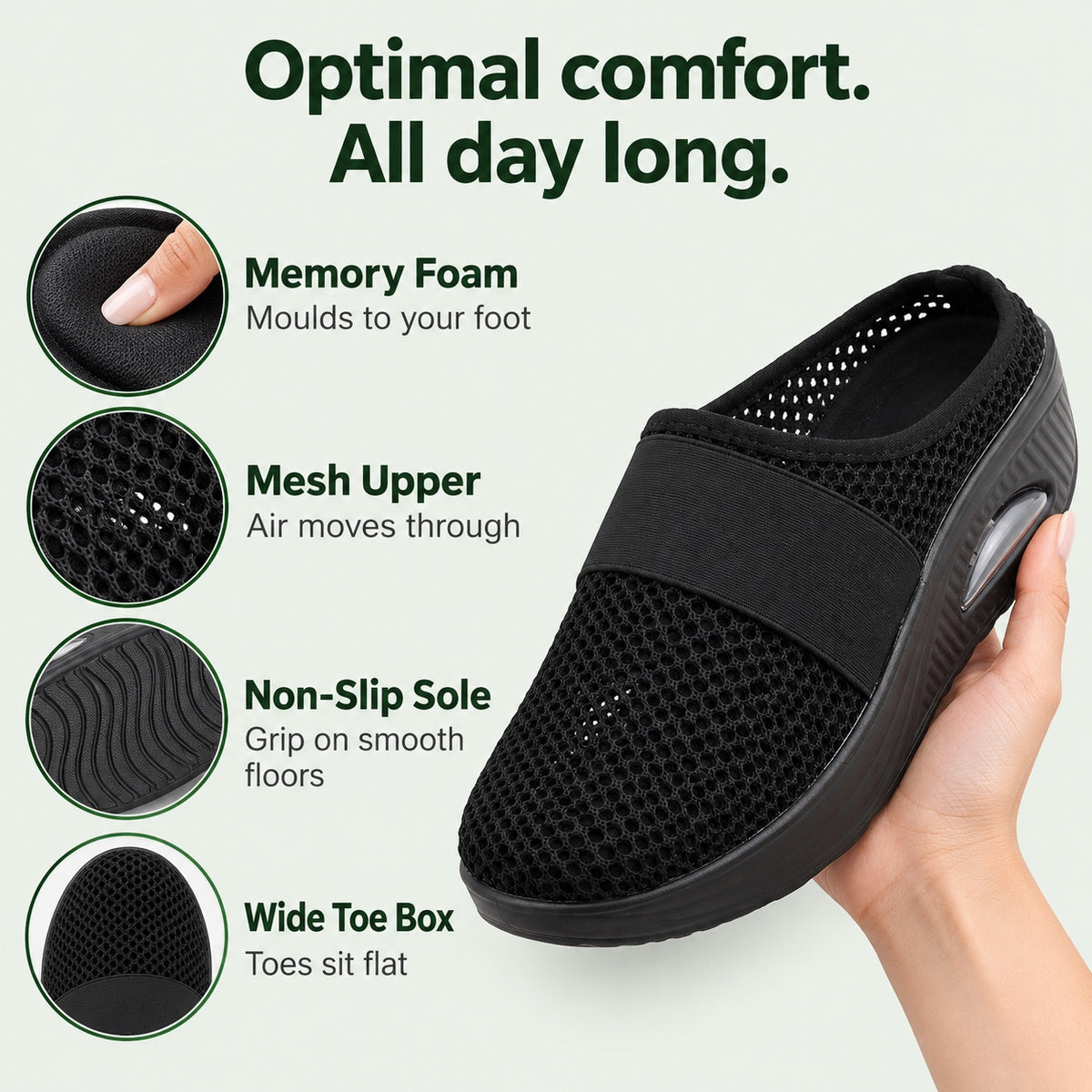Knight – Unisex Wide Toe Box Shoes, features
