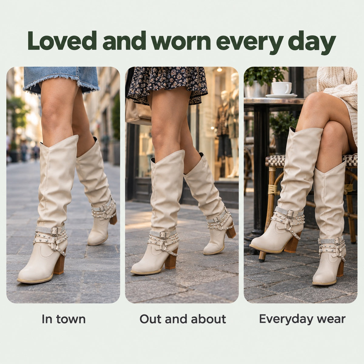 Kristie – Women's Wide Calf Boots, worn every day
