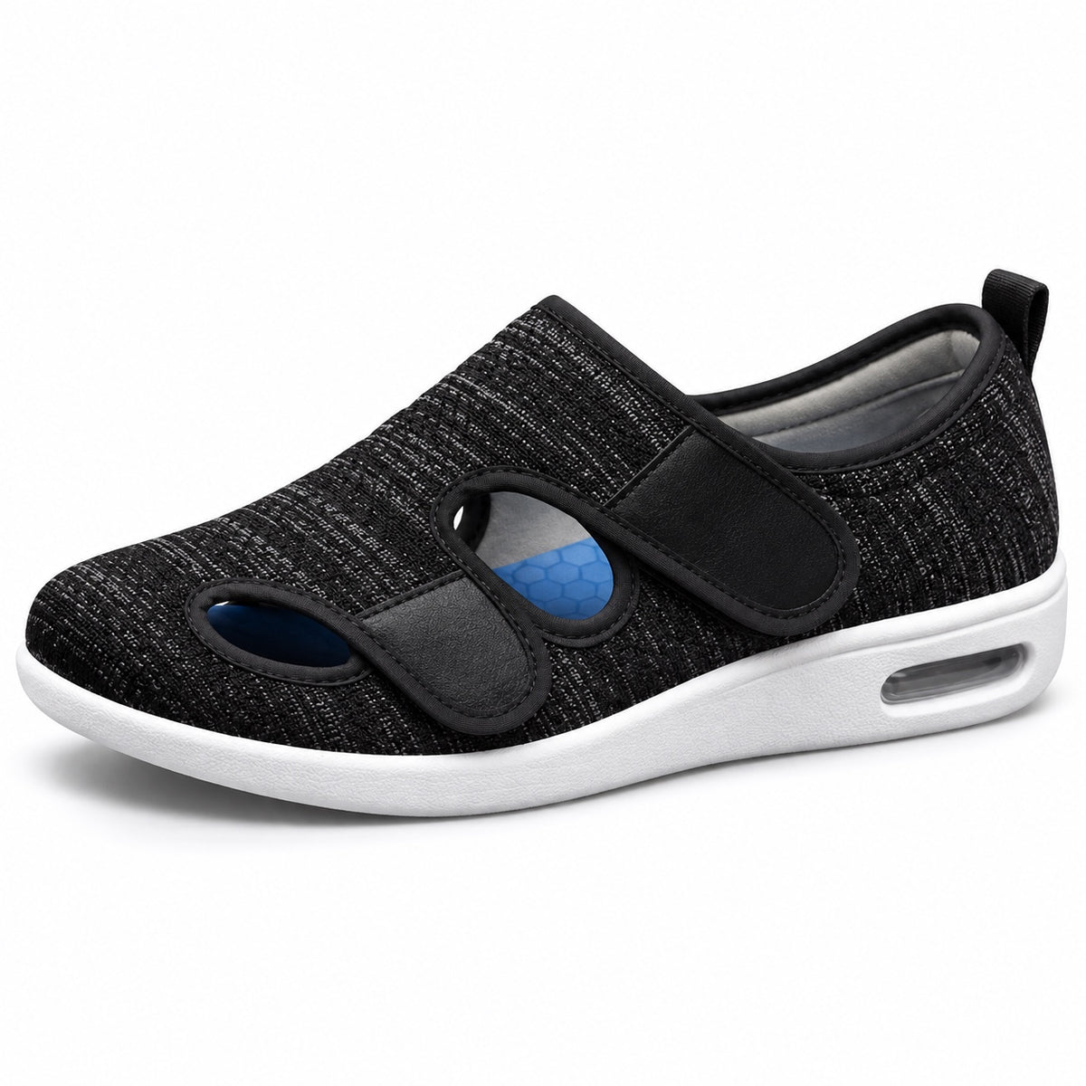 Krystal – Women's Wide Toe Box Shoes in Black-Gray