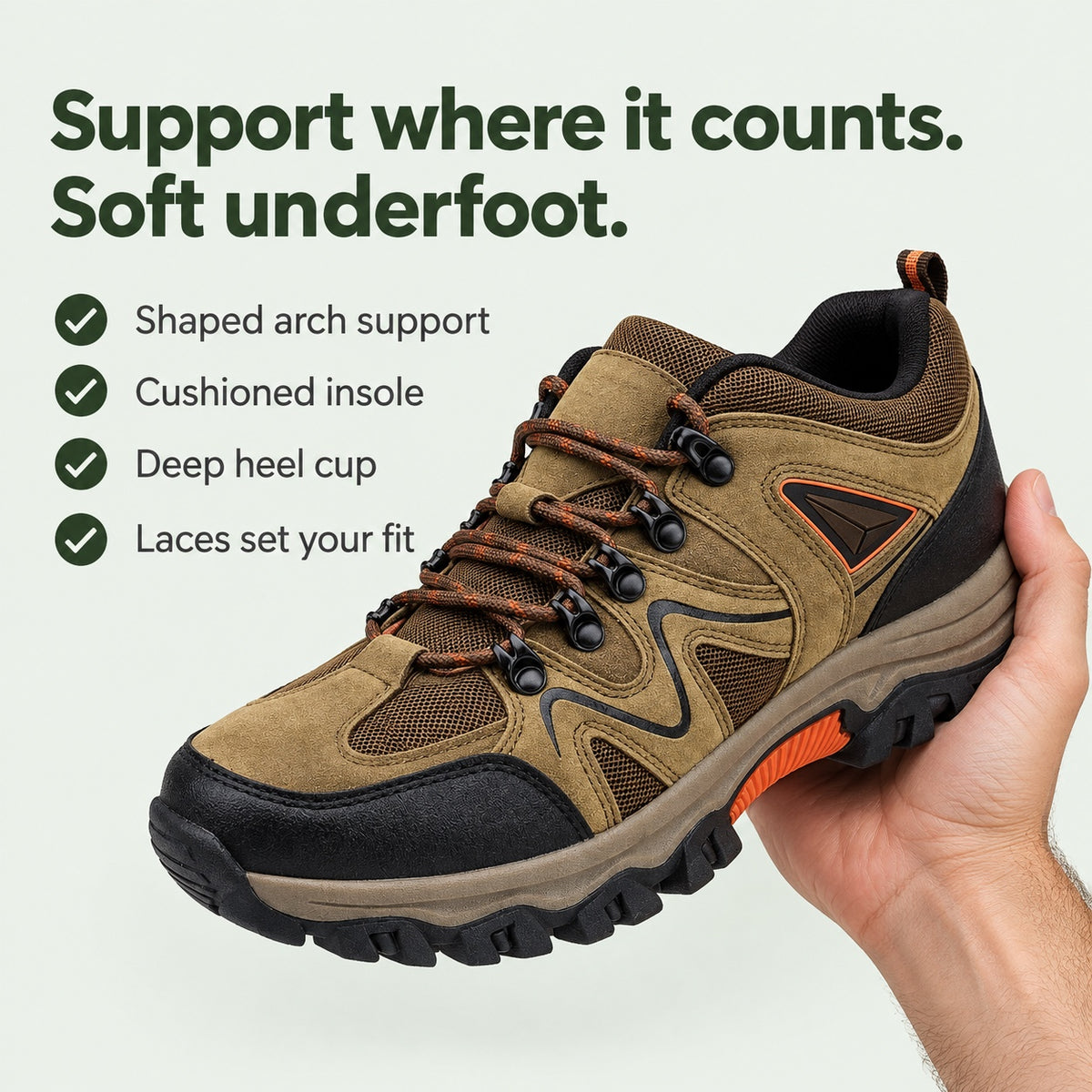 Kurt – Men's Arch Support Shoes, key benefits