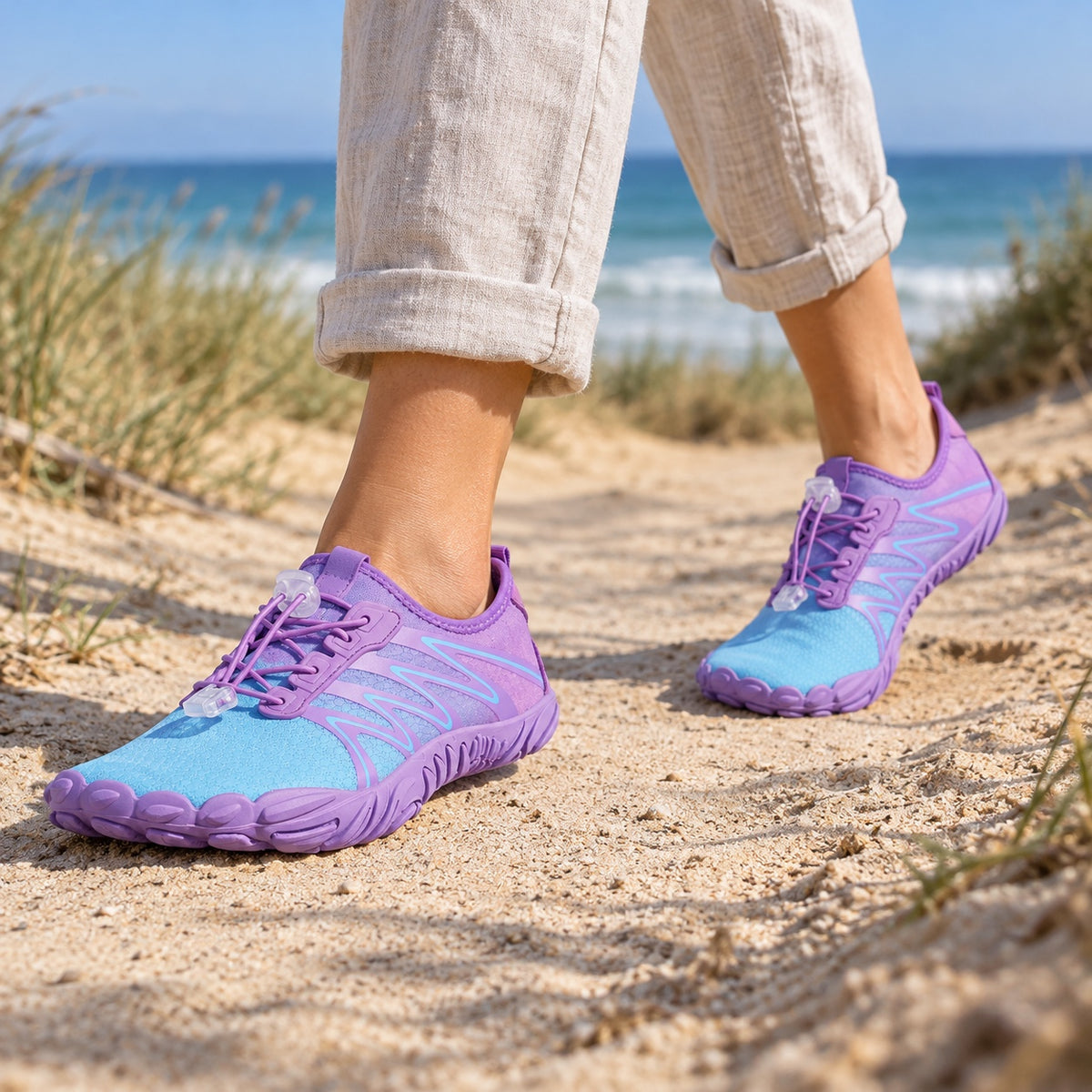 Lambert – Unisex Barefoot Shoes, worn on a walk