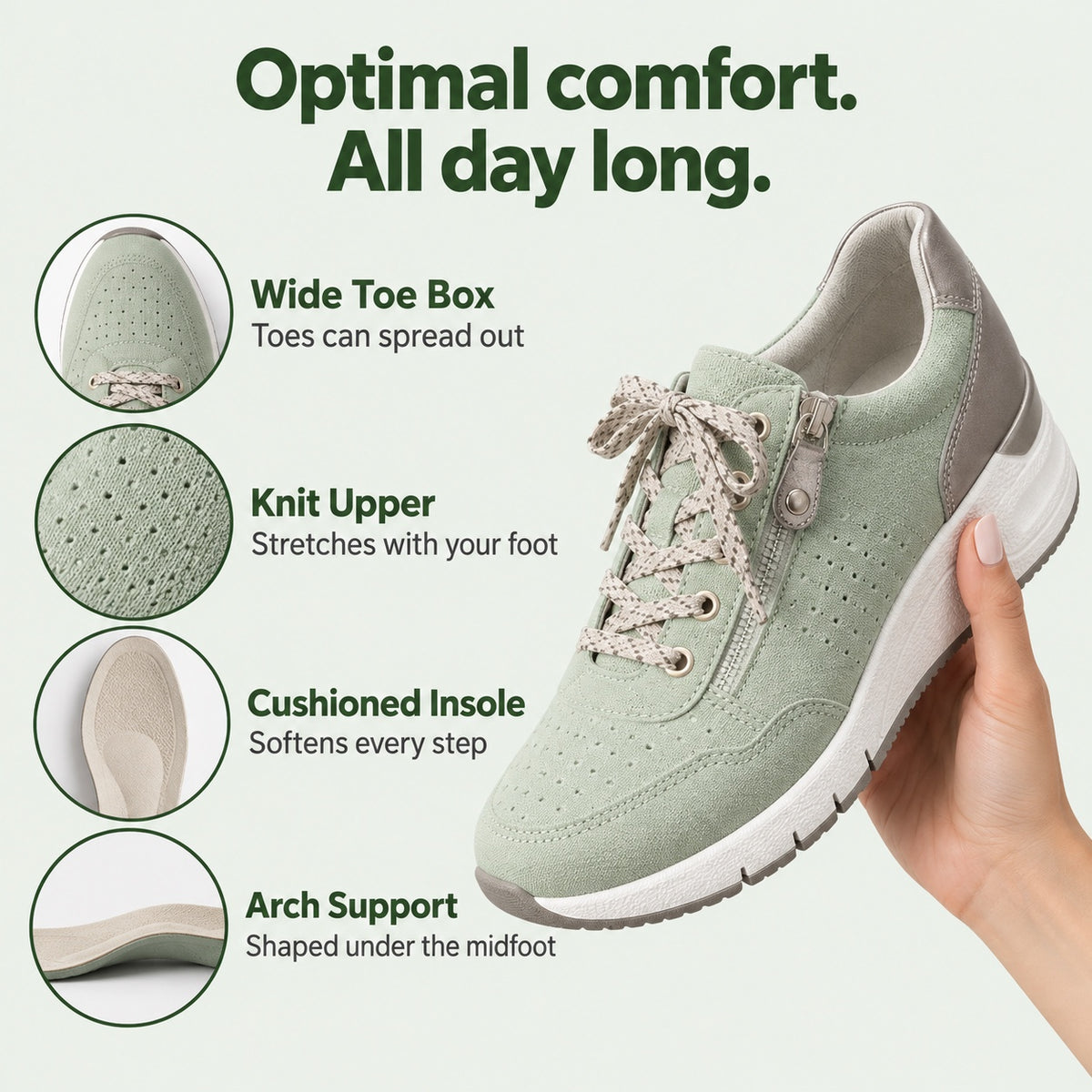 Larson – Unisex Orthopedic Sneakers, features