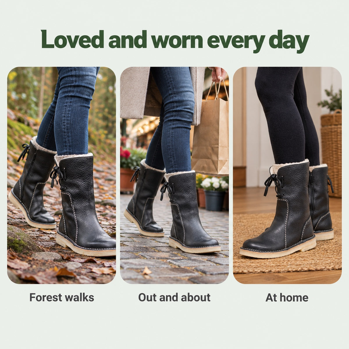 Laura – Women's Comfort Boots, worn every day