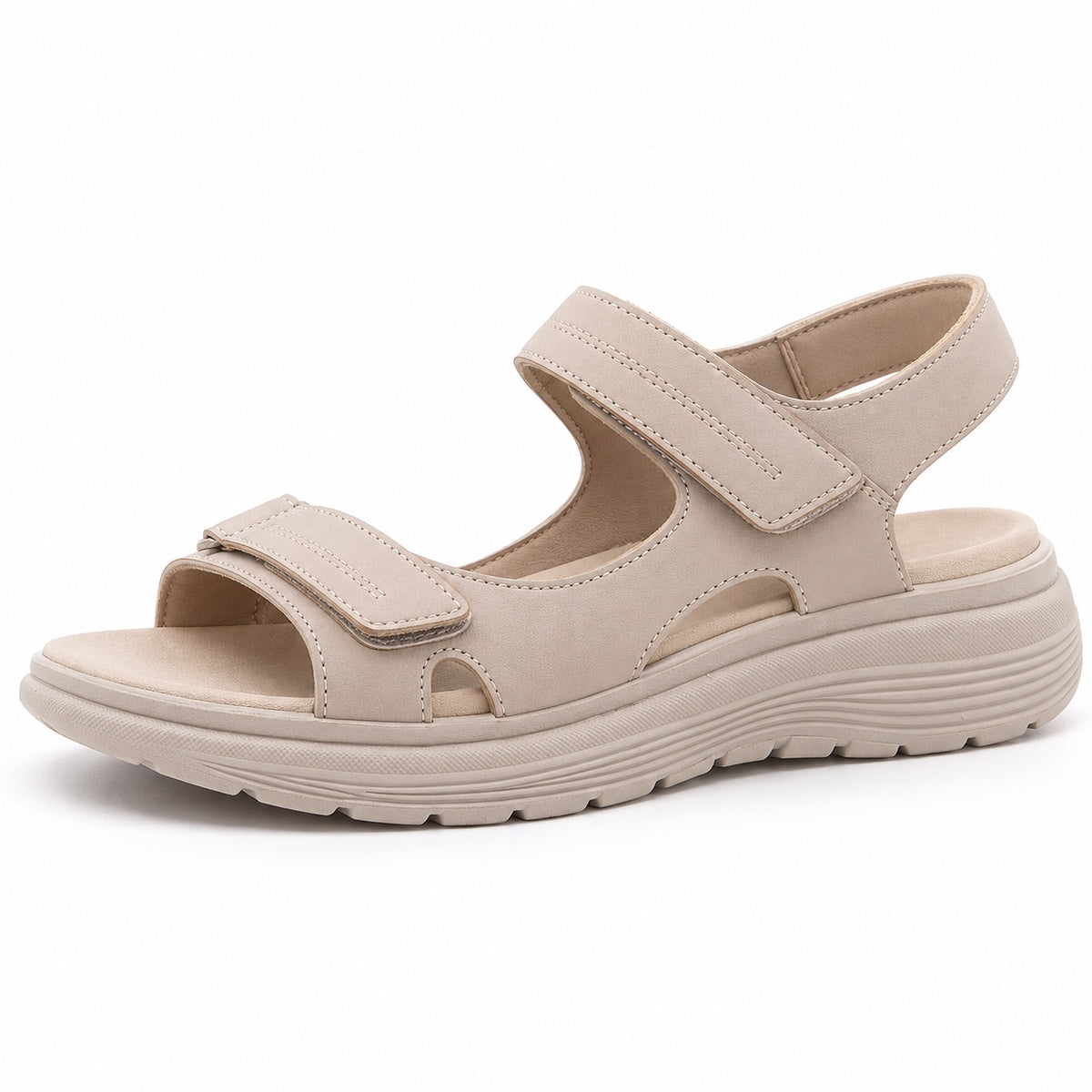 Lawson – Unisex Wide Toe Box Sandals in Nude