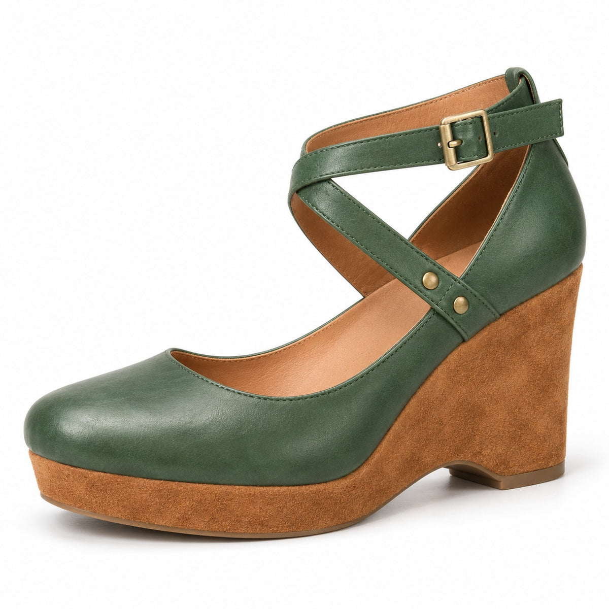Lena – Women's Comfortable Sandals in Green