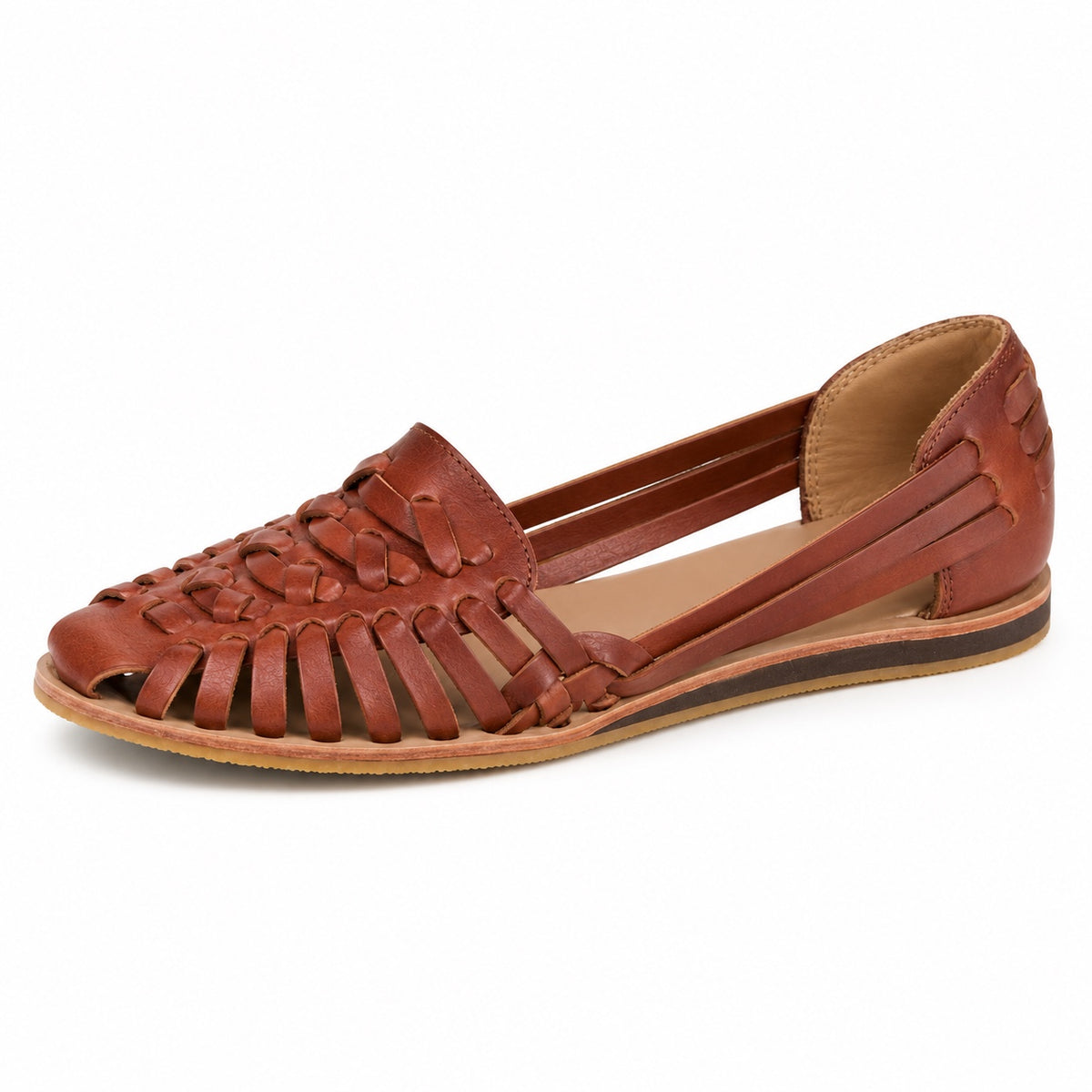 Lila – Women's Wide Toe Box Sandals in Brown