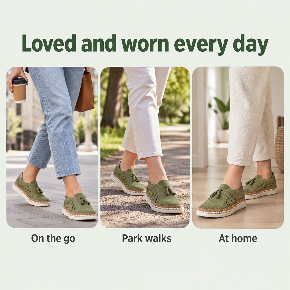 Logan – Unisex Slip-On Sneakers, worn every day