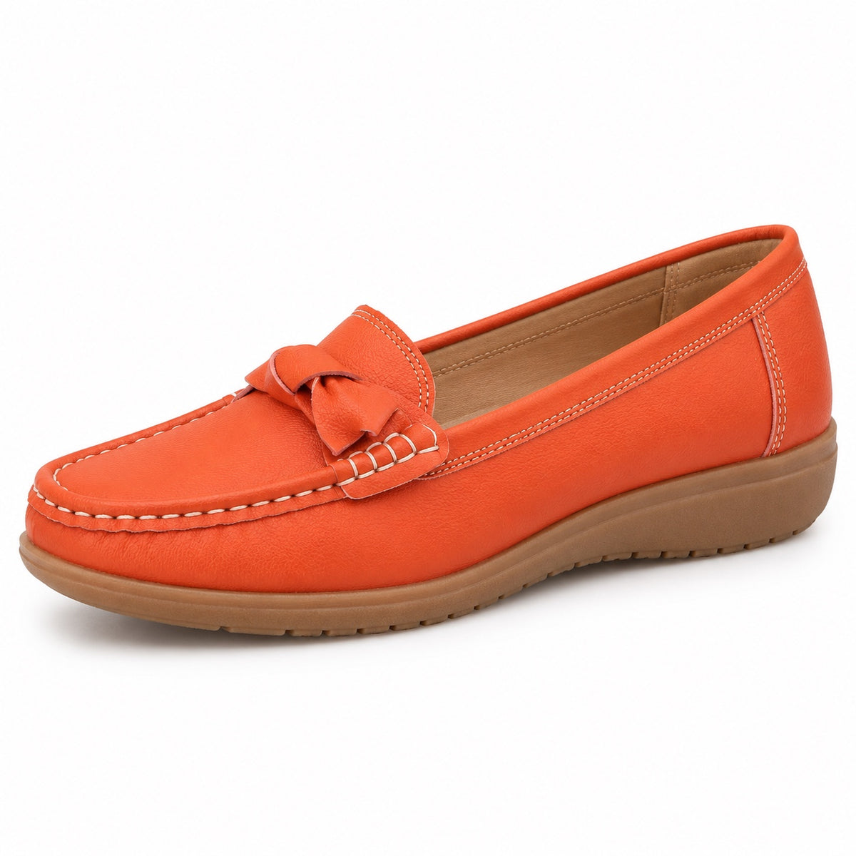 Lorena – Women's Non-Slip Loafers in Orange