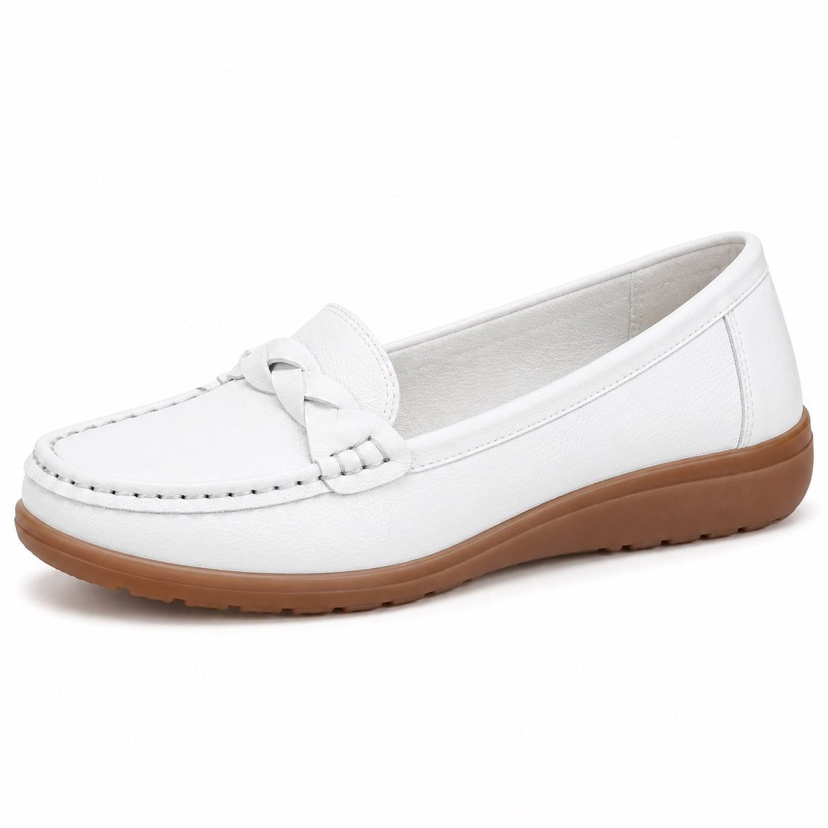 Lorena – Women's Non-Slip Loafers in White