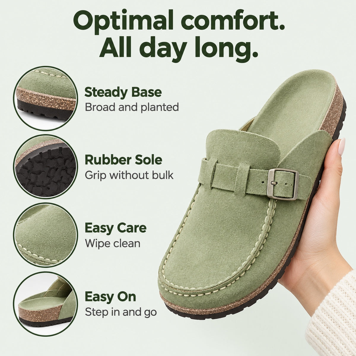 Lorene – Women's Orthopedic Clogs, features