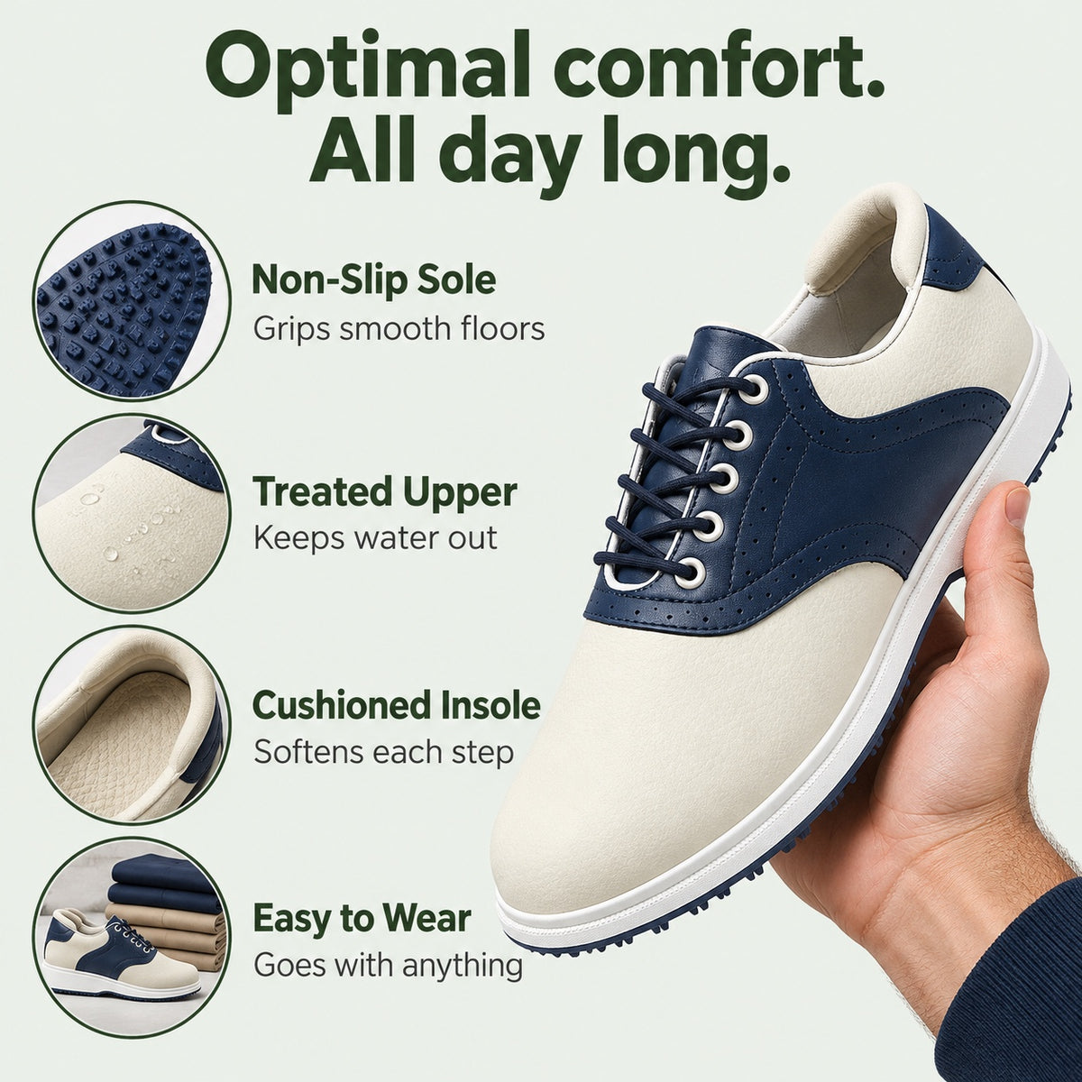 Lucas – Men's Non-Slip Shoes, features