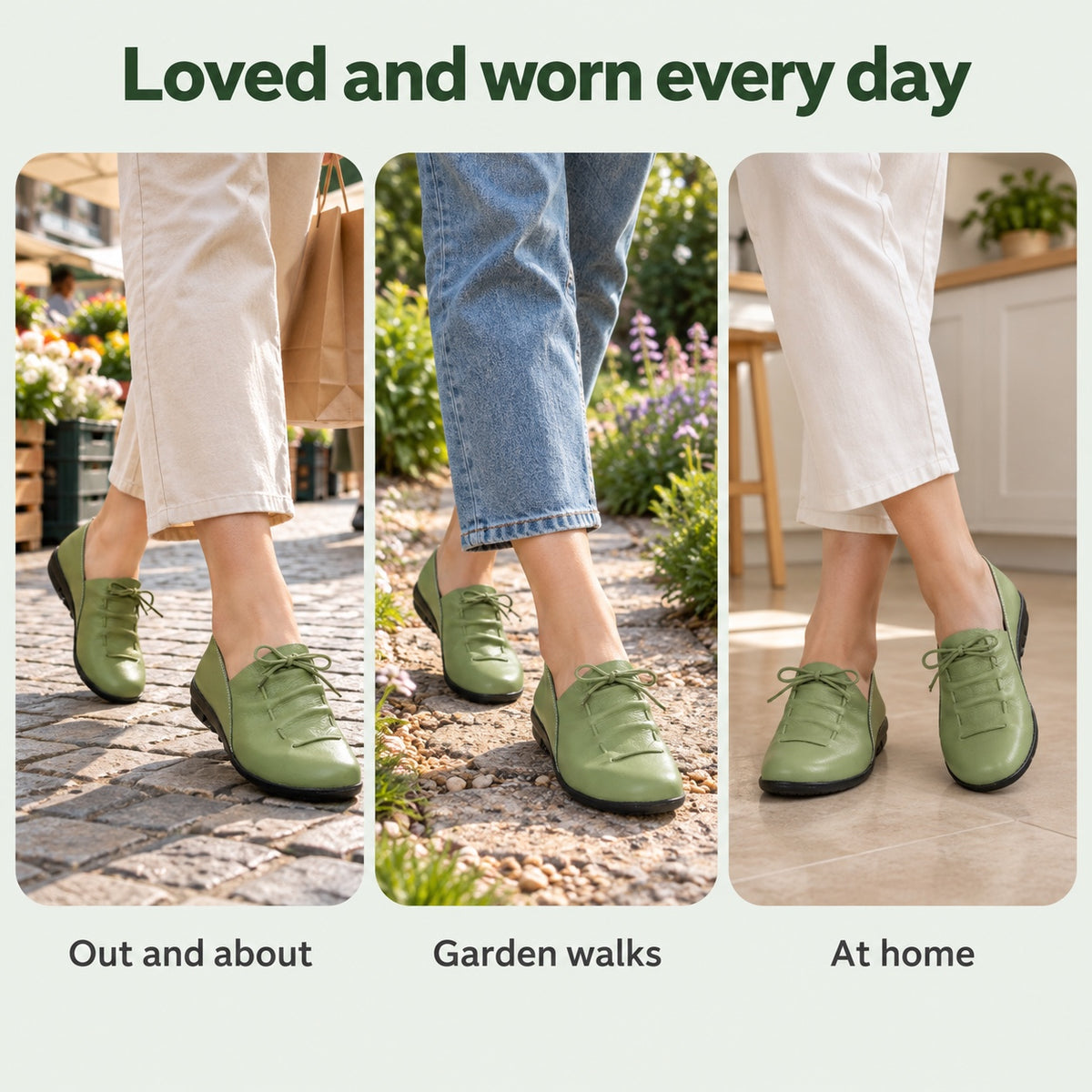 Lucille – Women's Wide Toe Box Loafers, worn every day