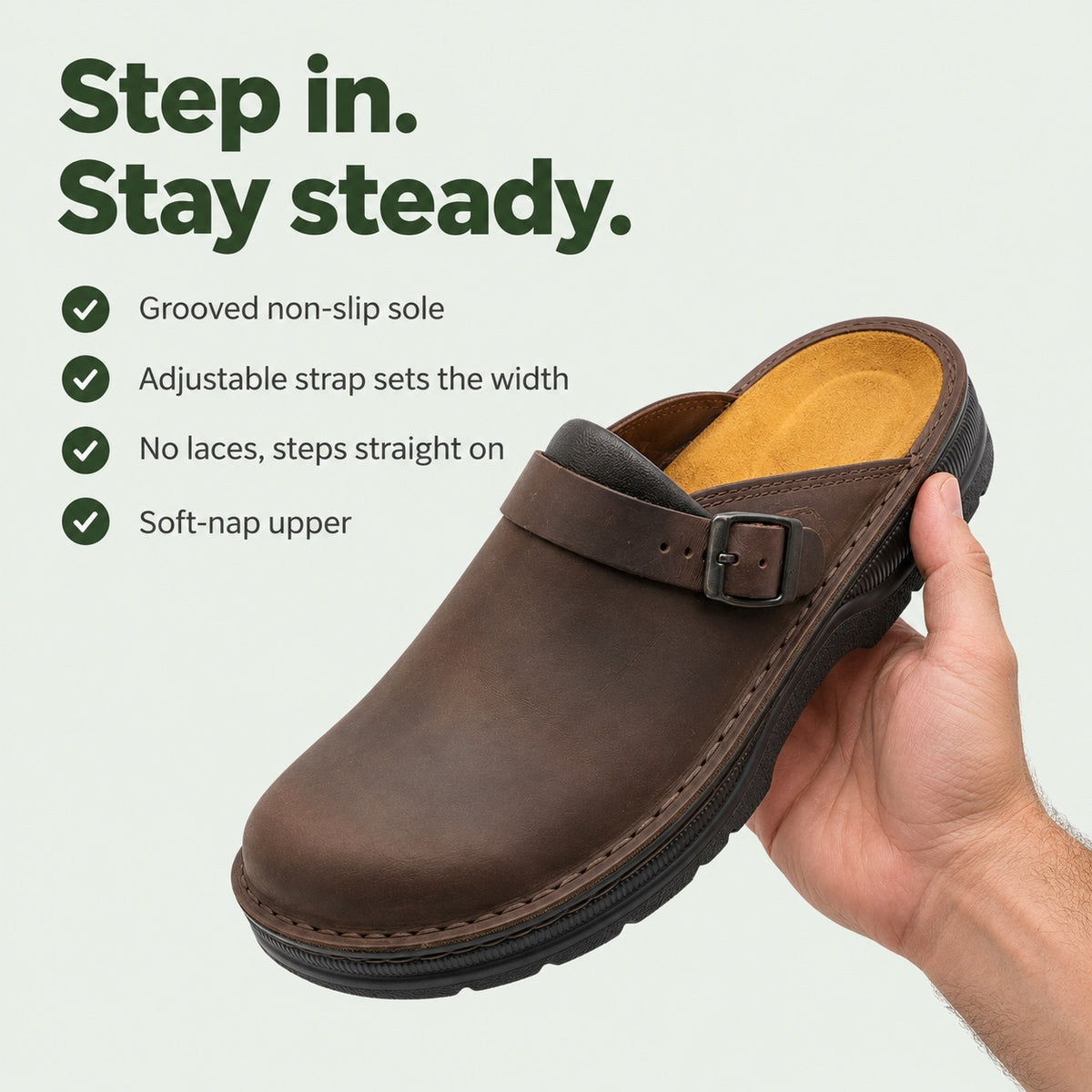Lyle – Men's Nursing Clogs, key benefits