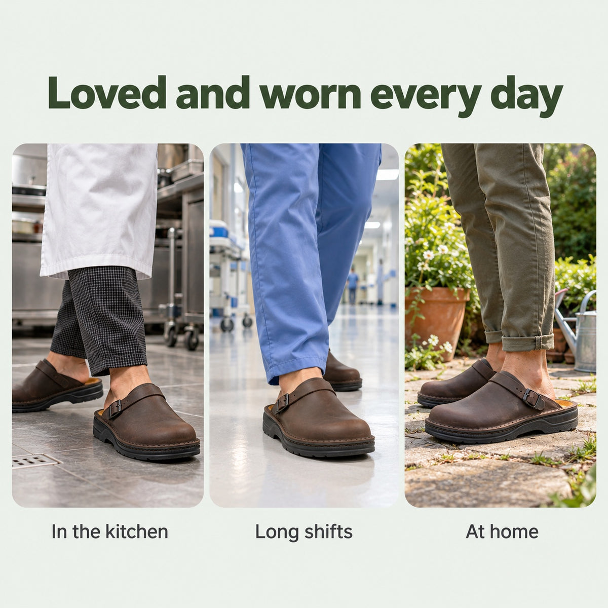 Lyle – Men's Nursing Clogs, worn every day
