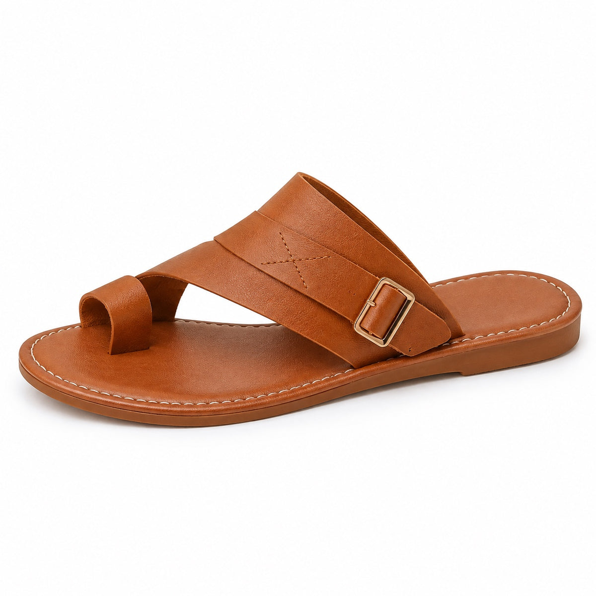 Lynette – Women's Wide Toe Box Sandals in Brown
